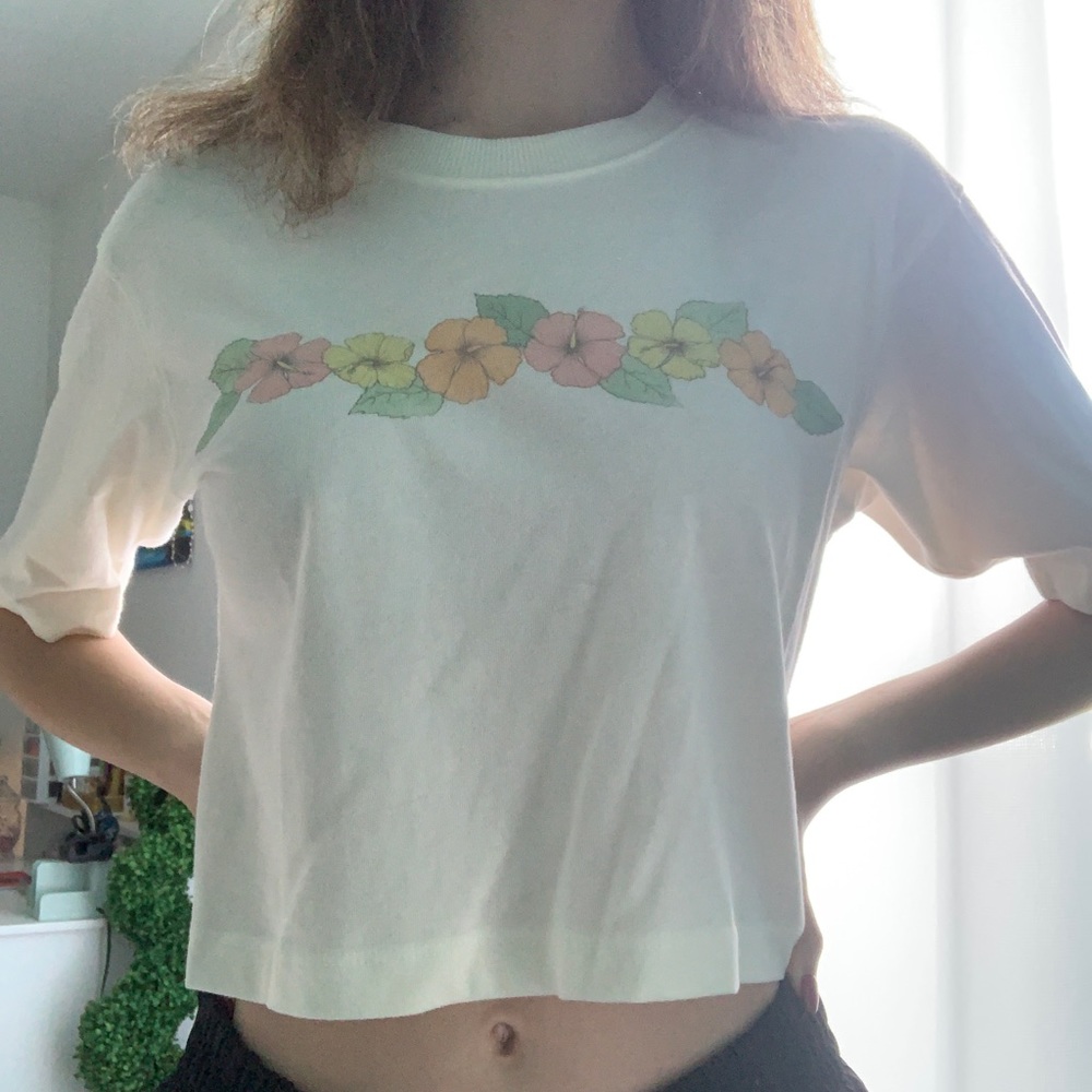 Shirt with flowers